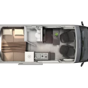 Hymer Grand Canyon S 600 Campervan - Layout Floorplan