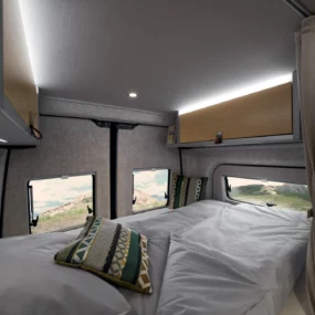 Hymer Grand Canyon S600 Campervan - Bed Open