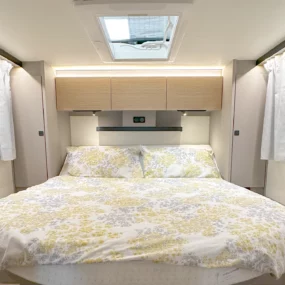 Burstner Campeo TD 736 G Motorhome Rear Island Bed & Skylight