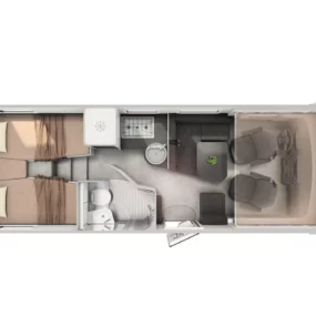 Hymer B-MC I 600 Motorhome FO100170 - Interior Floorplan Layout