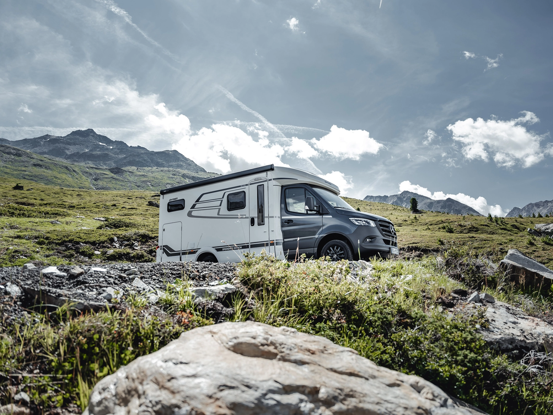 Hymer ML-T Xperience Motorhome FO100130 - Exterior Lifestyle Cliff Edge