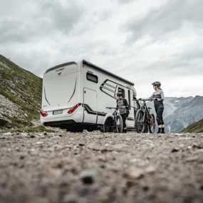 Hymer ML-T Xperience Motorhome FO100130 - Exterior Lifestyle Cyclists