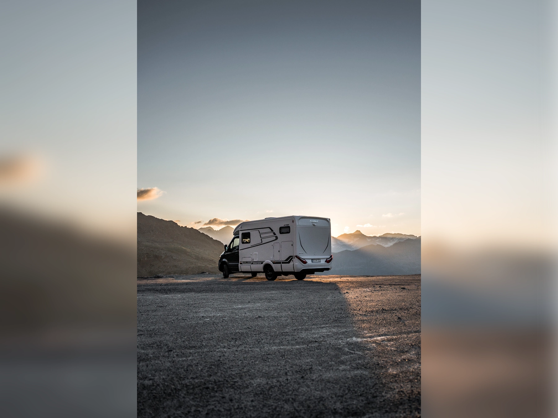 Hymer ML-T Xperience Motorhome FO100130 - Exterior Lifestyle Cyclists Mountain Range