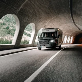 Hymer ML-T Xperience Motorhome FO100130 - Exterior Lifestyle Rocks Tunnel