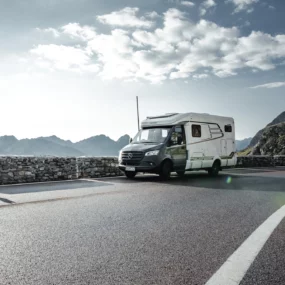 Hymer ML-T Xperience Motorhome FO100130 - Exterior Lifestyle Sunny Road