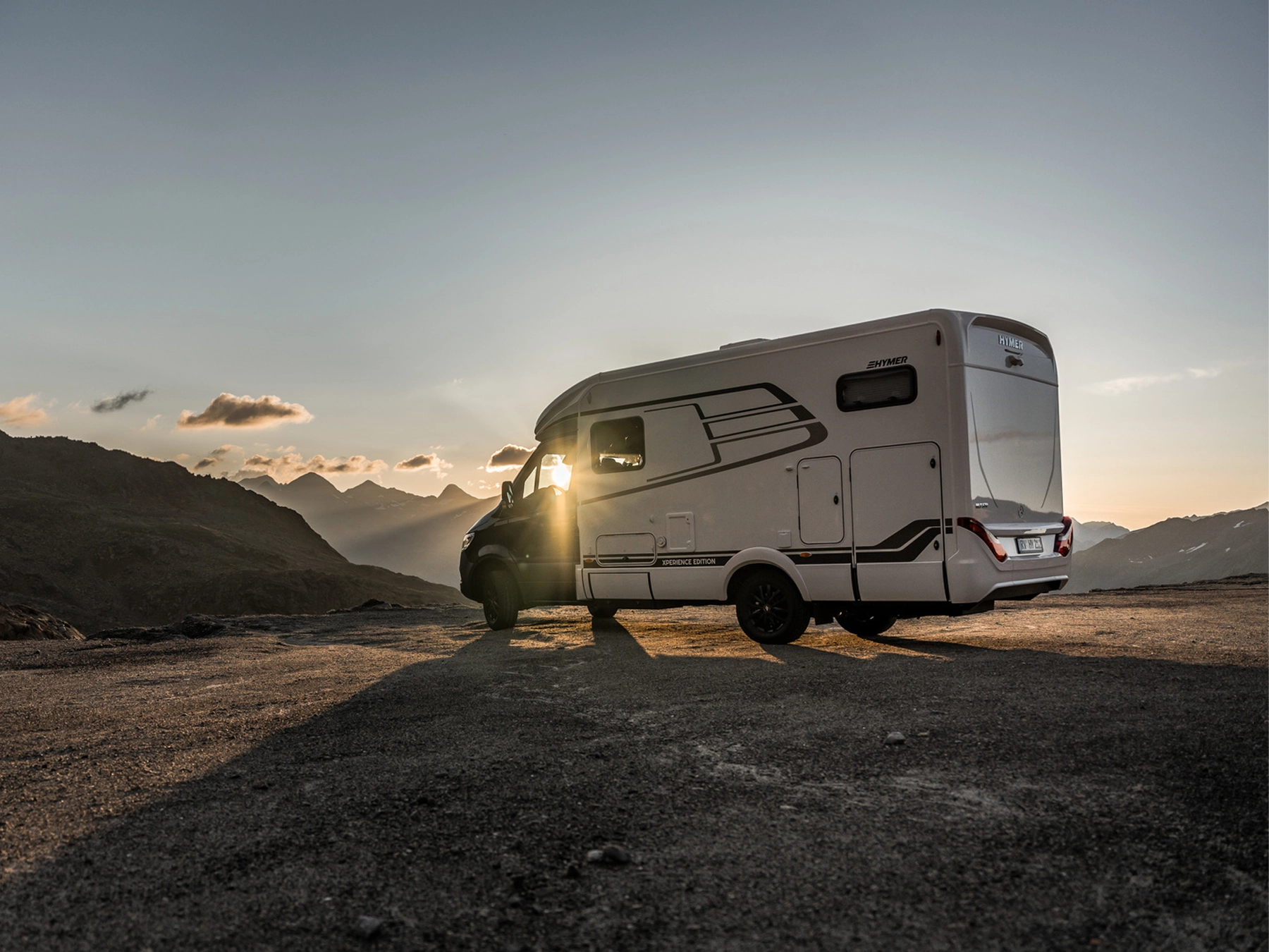 Hymer ML-T Xperience Motorhome FO100130 - Exterior Lifestyle Sunset Window