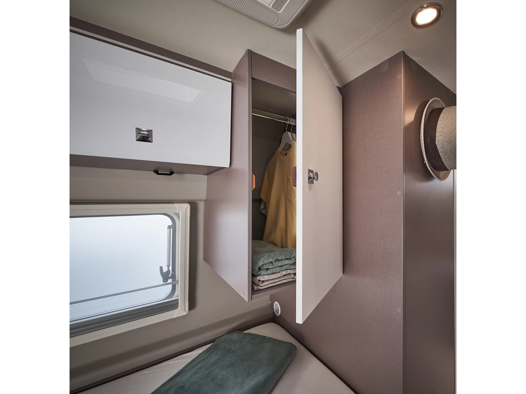 Burstner Eliseo C642 Campervan - Bedroom Wardrobe