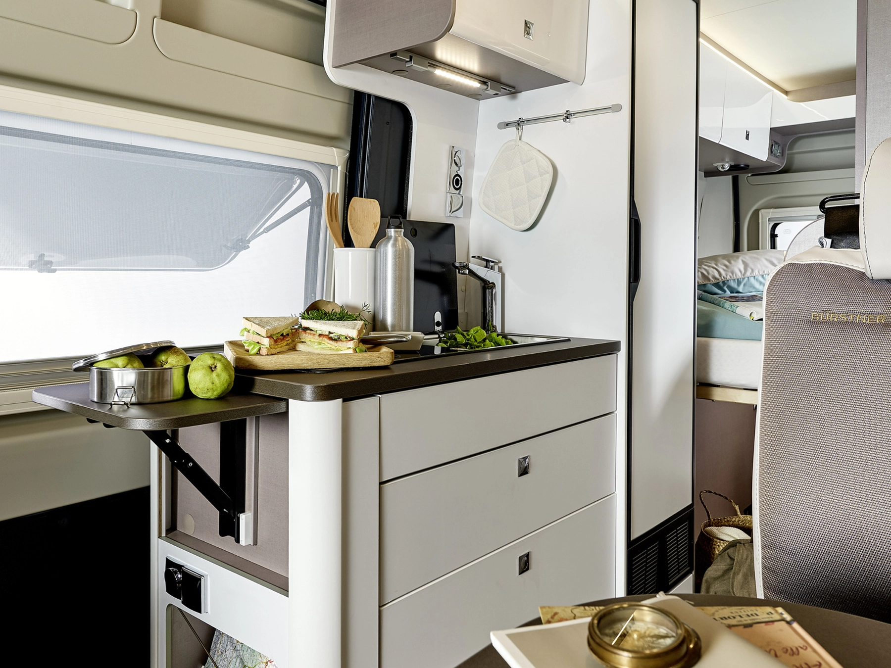 Burstner Eliseo C642 Campervan - Kitchen