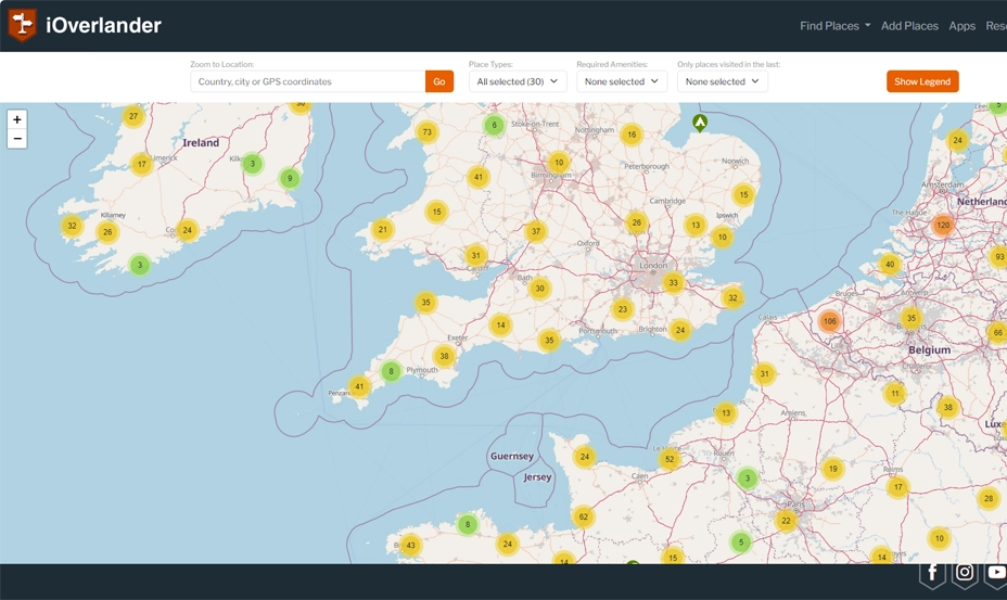Best Motorhome Apps - iOverlander