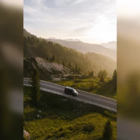 Hymer Grand Canyon S Xperience Campervan - Lifestyle Mountain Road