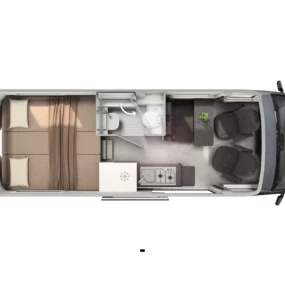 Hymer Grand Canyon S 700 Campervan N102710 - Interior Floorplan Layout