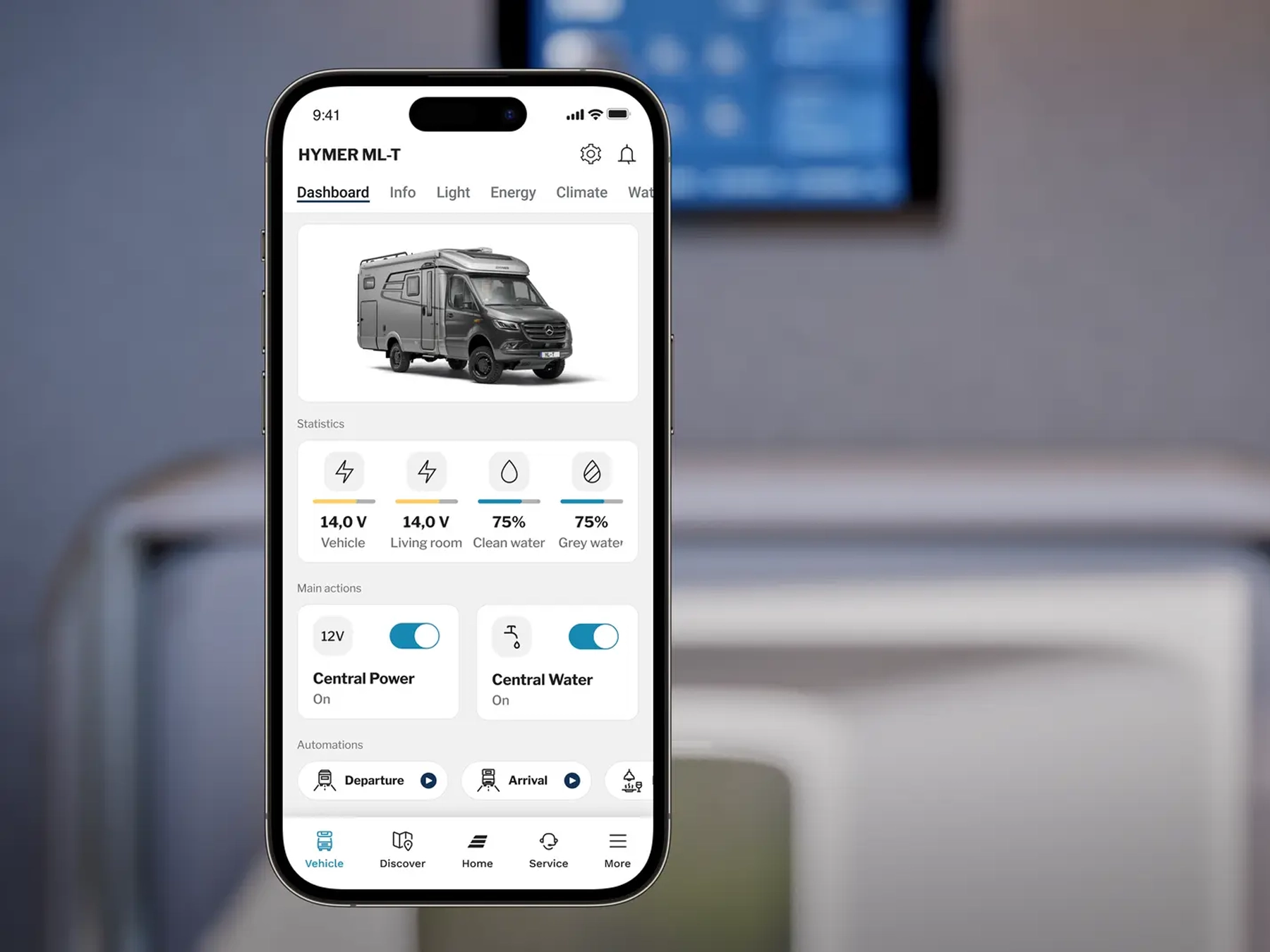 Hymer ML-T 570 Motorhome - Interior Panel App
