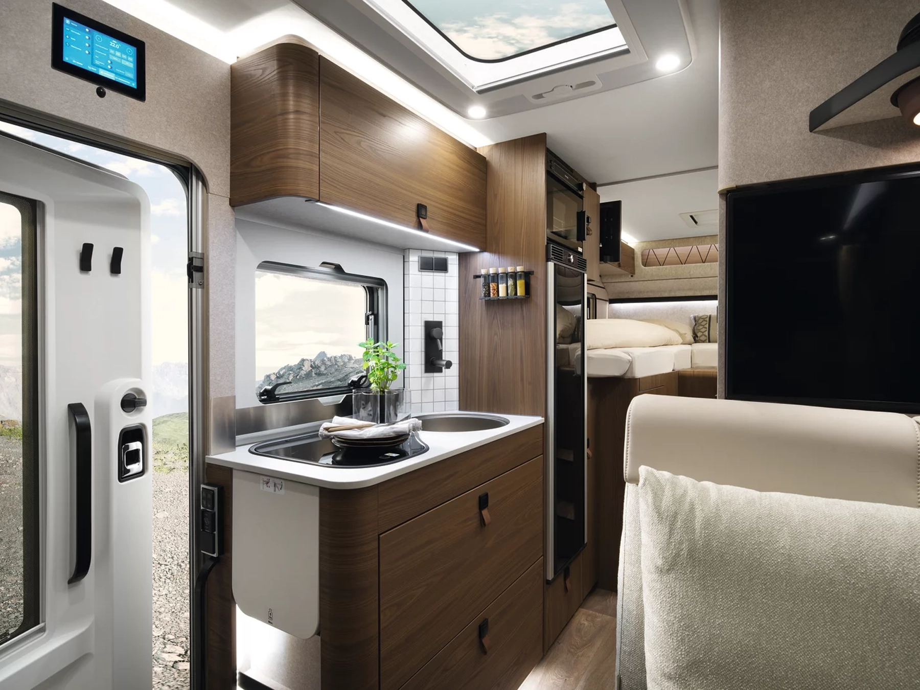 Hymer ML-T 570 Motorhome - Kitchen Wood