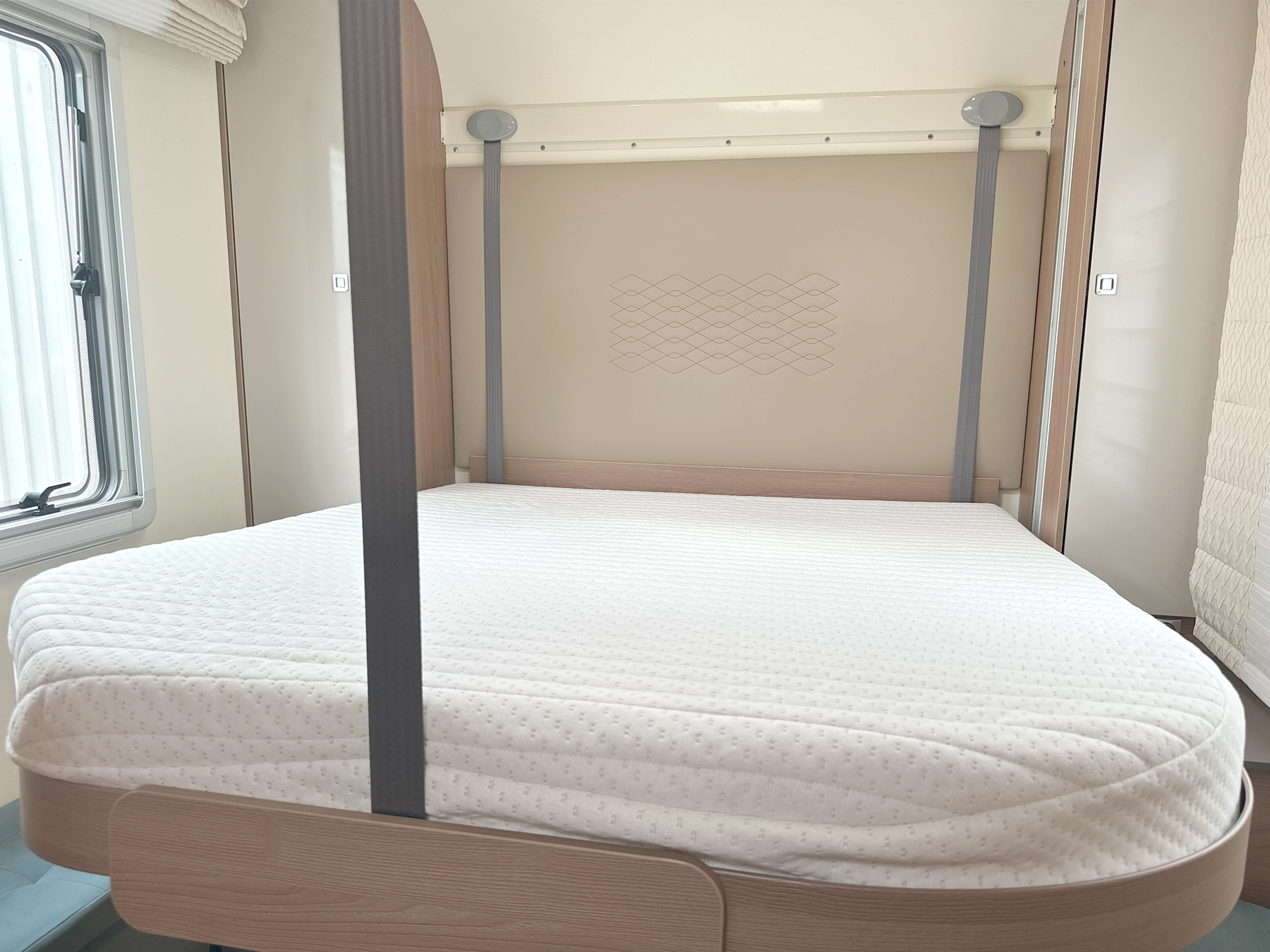 Burstner Lyseo TD 745 Harmony Line Motorhome Drop Down Bed Lowered