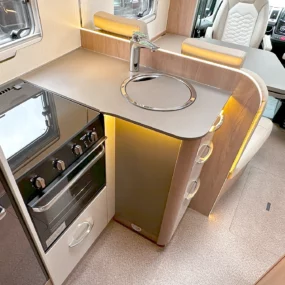 Burstner Lyseo TD 745 Harmony Line Motorhome Kitchen Area