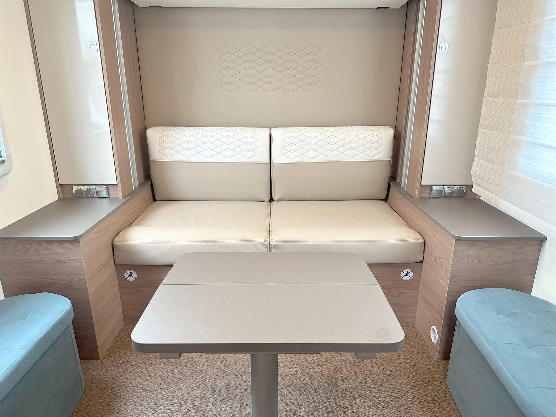 Burstner Lyseo TD 745 Harmony Line Motorhome Rear Lounge Area