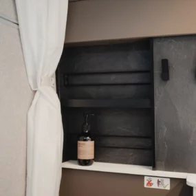 Hymer Grand Canyon S Crossover Campervan - Bathroom Shower Wall