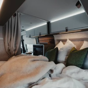 Hymer Grand Canyon S Crossover Campervan - Interior View from Bed