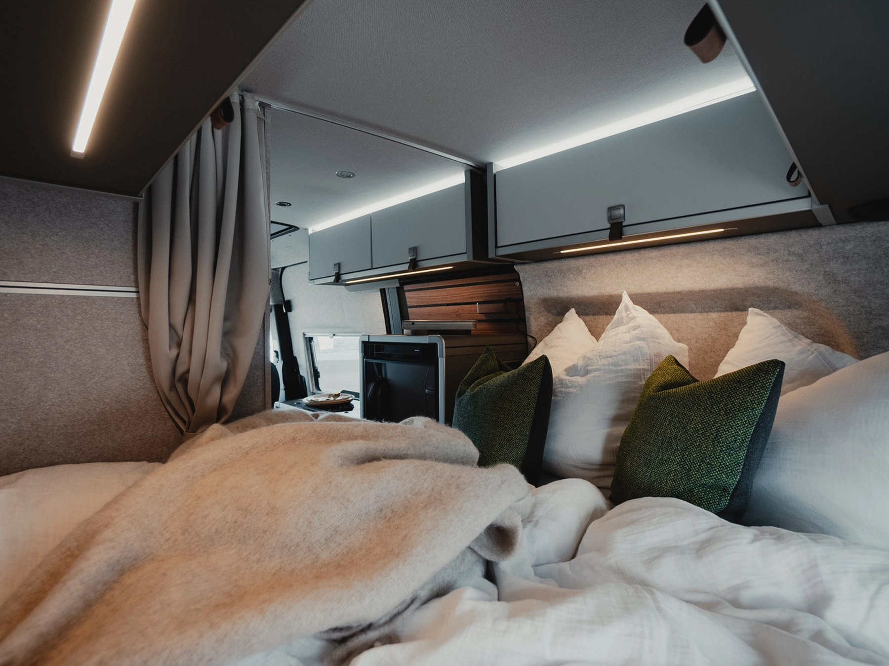 Hymer Grand Canyon S Crossover Campervan - Interior View from Bed