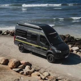 Hymer Grand Canyon S Crossover Campervan - Lifestyle Exterior Front Right Top