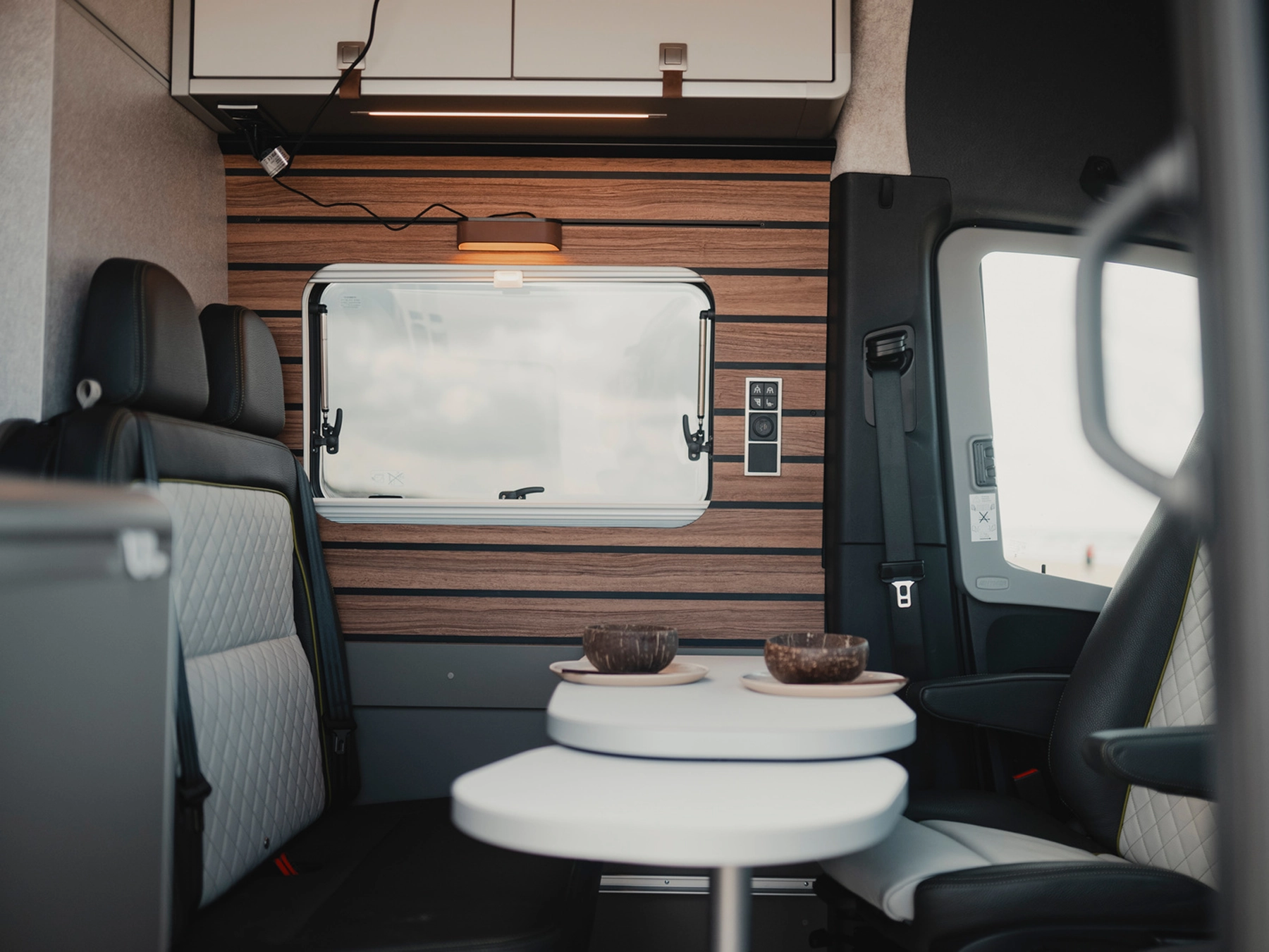 Hymer Grand Canyon S Crossover Campervan - Lounge Slatwall Light