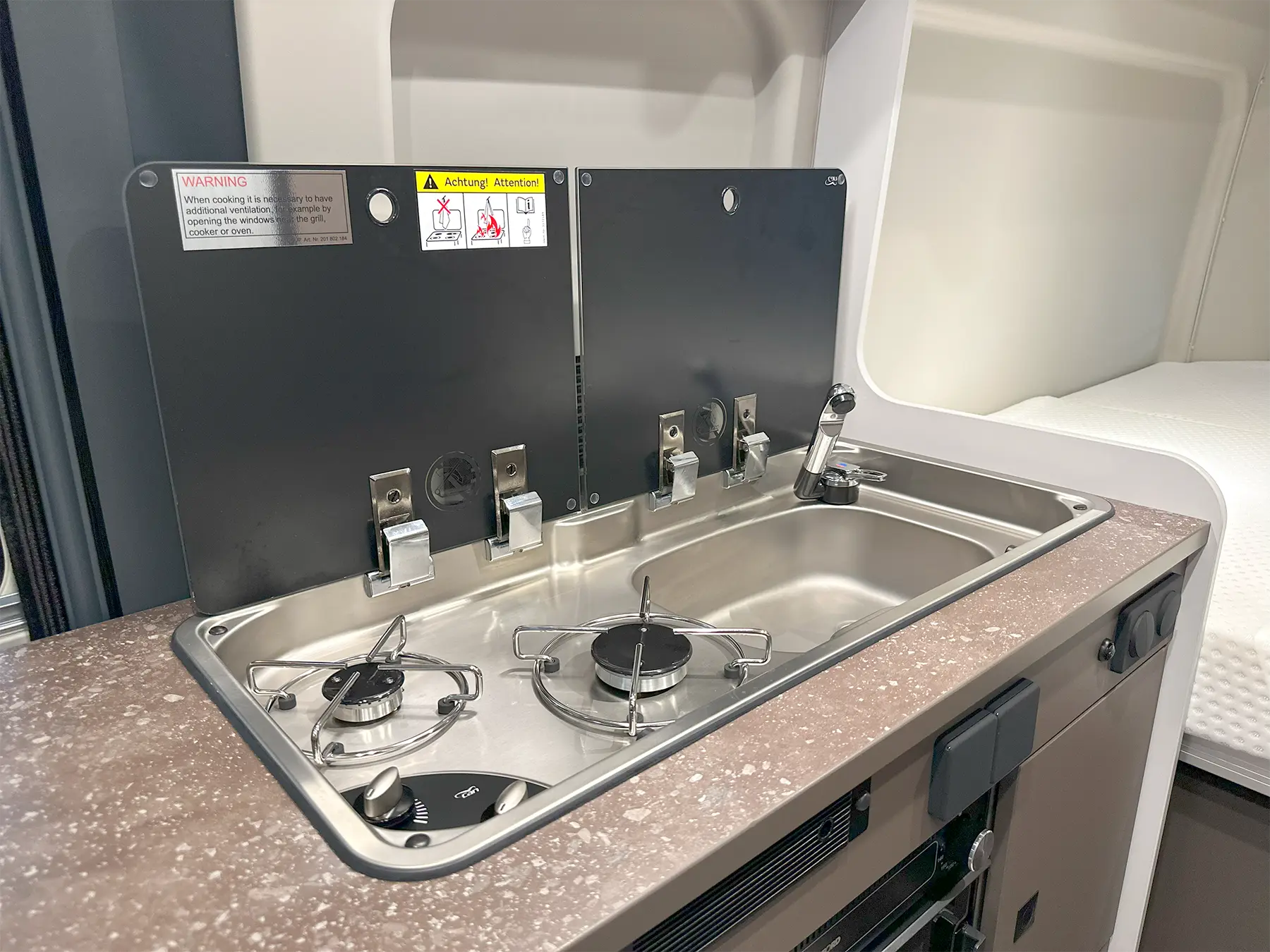 Burstner B66 600 C Pop-Top B66 Kitchen Sink & Hob