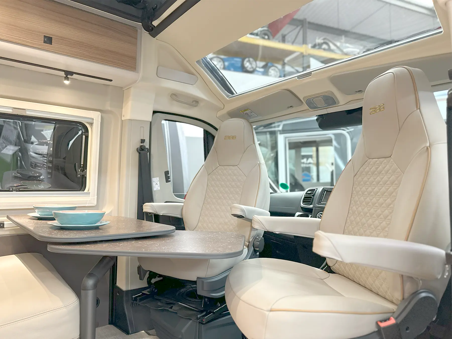 Burstner B66 600 C Pop-Top B66 Lounge Table Extended