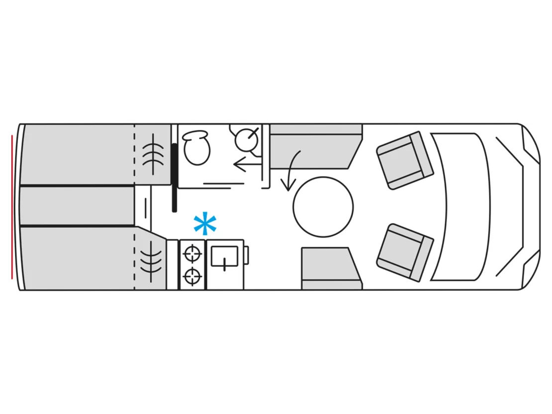 Burstner Signature Motorhome SFT 7_0 - Floorplan Layout