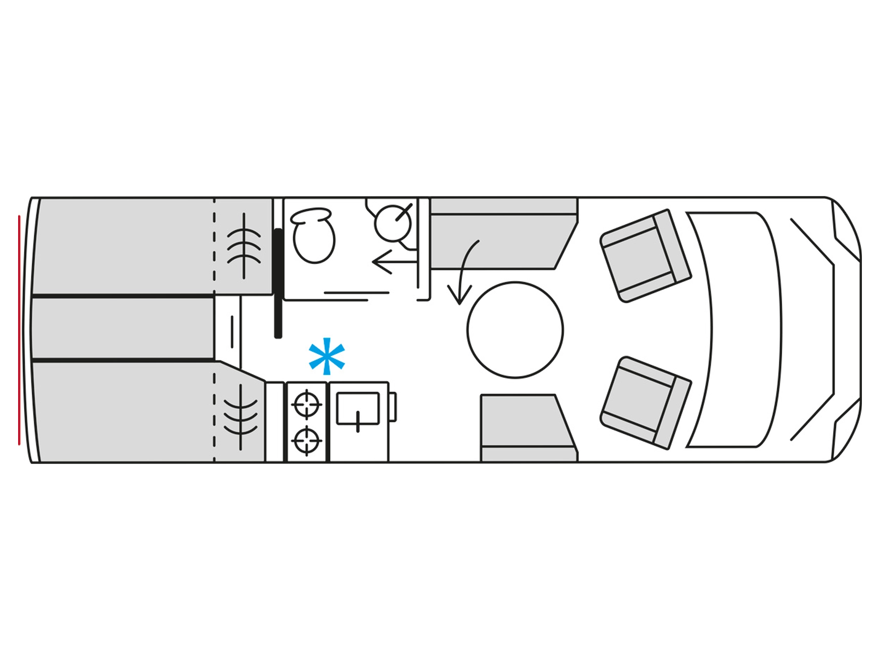 Burstner Signature Motorhome SFT 7_0 - Floorplan Layout