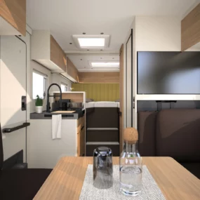 Burstner Signature Motorhome SFT 7_0 - Interior Brown and Light