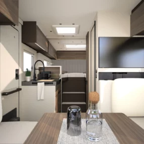 Burstner Signature Motorhome SFT 7_0 - Interior Cream and Dark