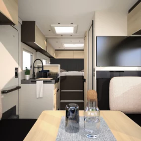 Burstner Signature Motorhome SFT 7_0 - Interior Pink and Light
