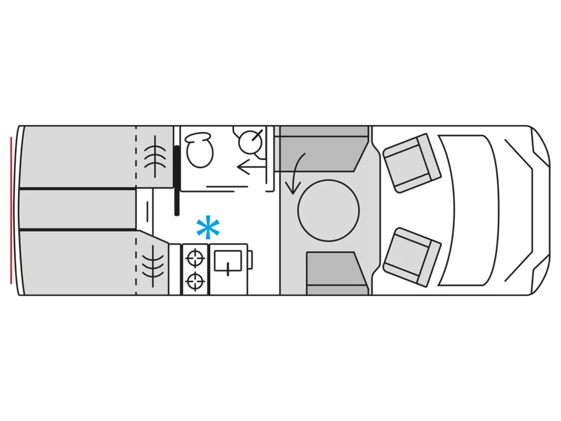 Burstner Signature Motorhome SFT 7_1 - Floorplan Layout