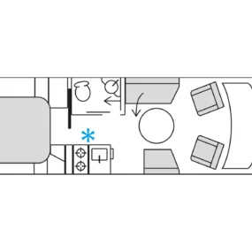 Burstner Signature Motorhome SFT 7_4 - Floorplan Layout