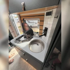 Hymer ML-T Crosstrail Motorhome FO100120 - Kitchen Open