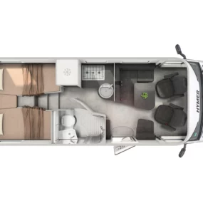 Hymer B-MC T 600 Motorhome FO100150 - Interior Floorplan Layout
