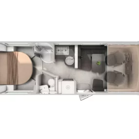 Hymer B-ML I 790 Blackline Motorhome FO100260 - Interior Floorplan Layout