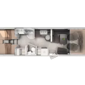 Hymer B-ML I 880 Blackline Motorhome FO100270 - Interior Floorplan Layout