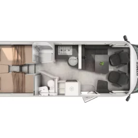 Hymer B-ML T 780 Blackline Motorhome - Interior Floorplan Layout