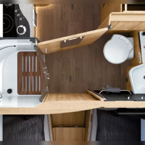 Hymer B-ML T 780 Blackline Motorhome - Washroom Birds Eye