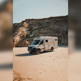 Hymer ML-T Crosstrail Motorhome FO100120 - Exterior Lifestyle Beach Front Left