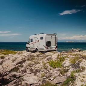 Hymer ML-T Crosstrail Motorhome FO100120 - Exterior Lifestyle Cliff Rear Left 2