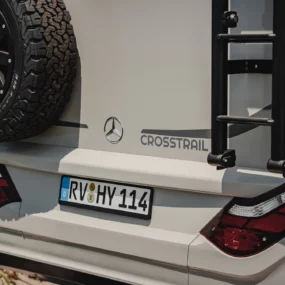 Hymer ML-T Crosstrail Motorhome FO100120 - Exterior Rear Badge Detail