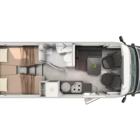 Hymer ML-T Crosstrail Motorhome FO100120 - Interior Floorplan Layout