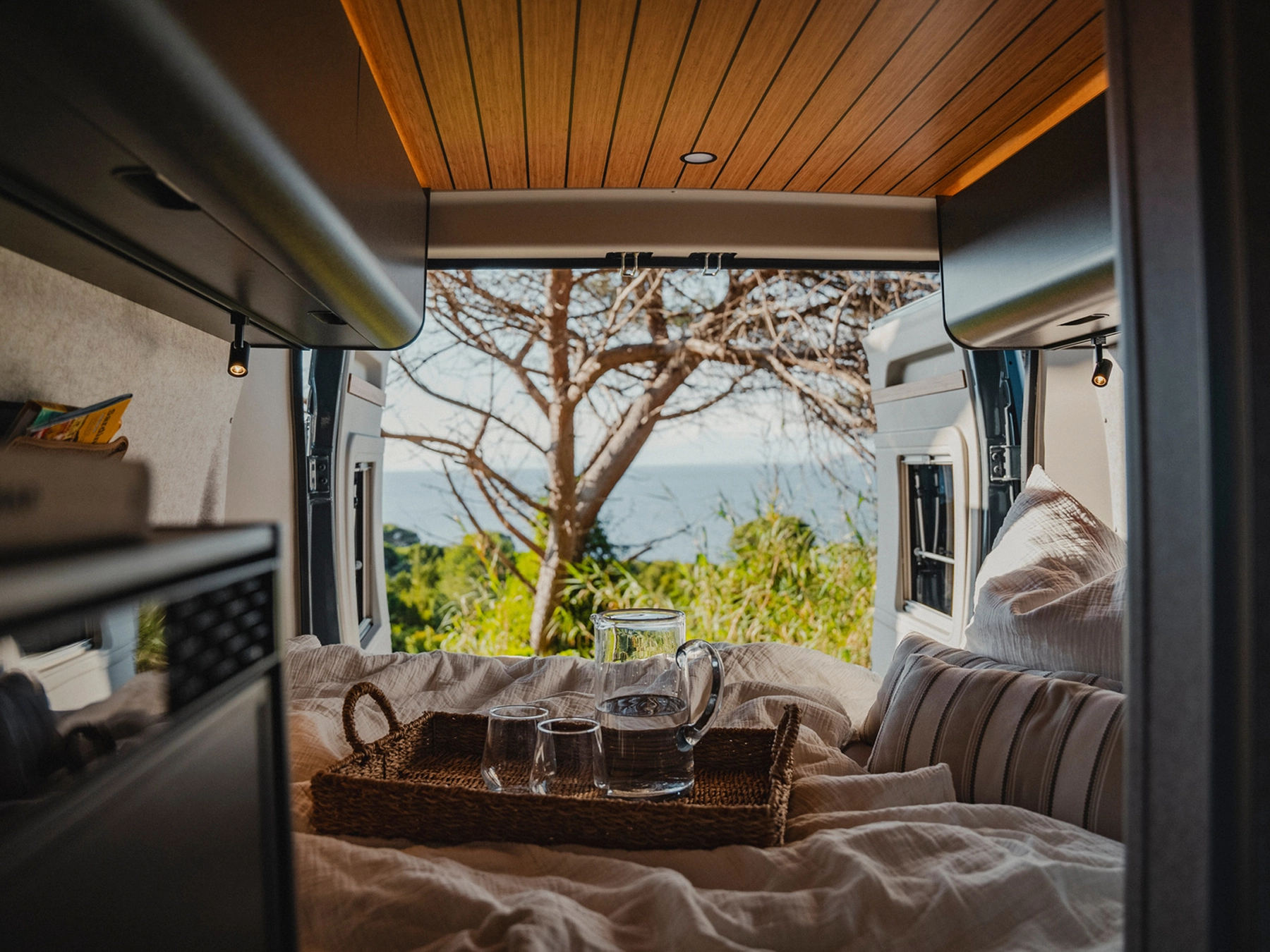 Hymer Redwood Campervan Core - Bed from Inside