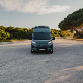 Hymer Redwood Campervan Core - Exterior Explorer Lifestyle Front Gravel