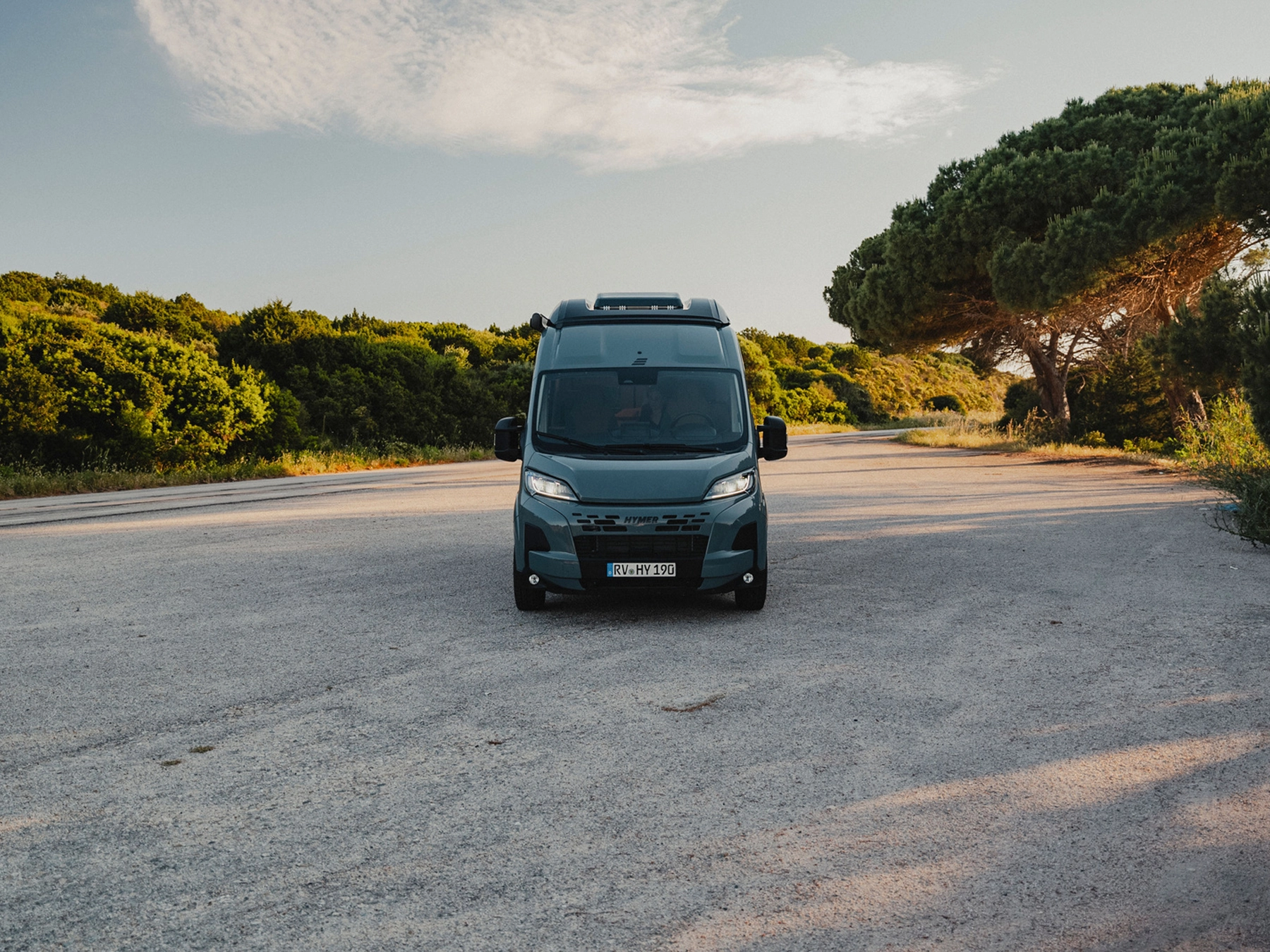 Hymer Redwood Campervan Core - Exterior Explorer Lifestyle Front Gravel
