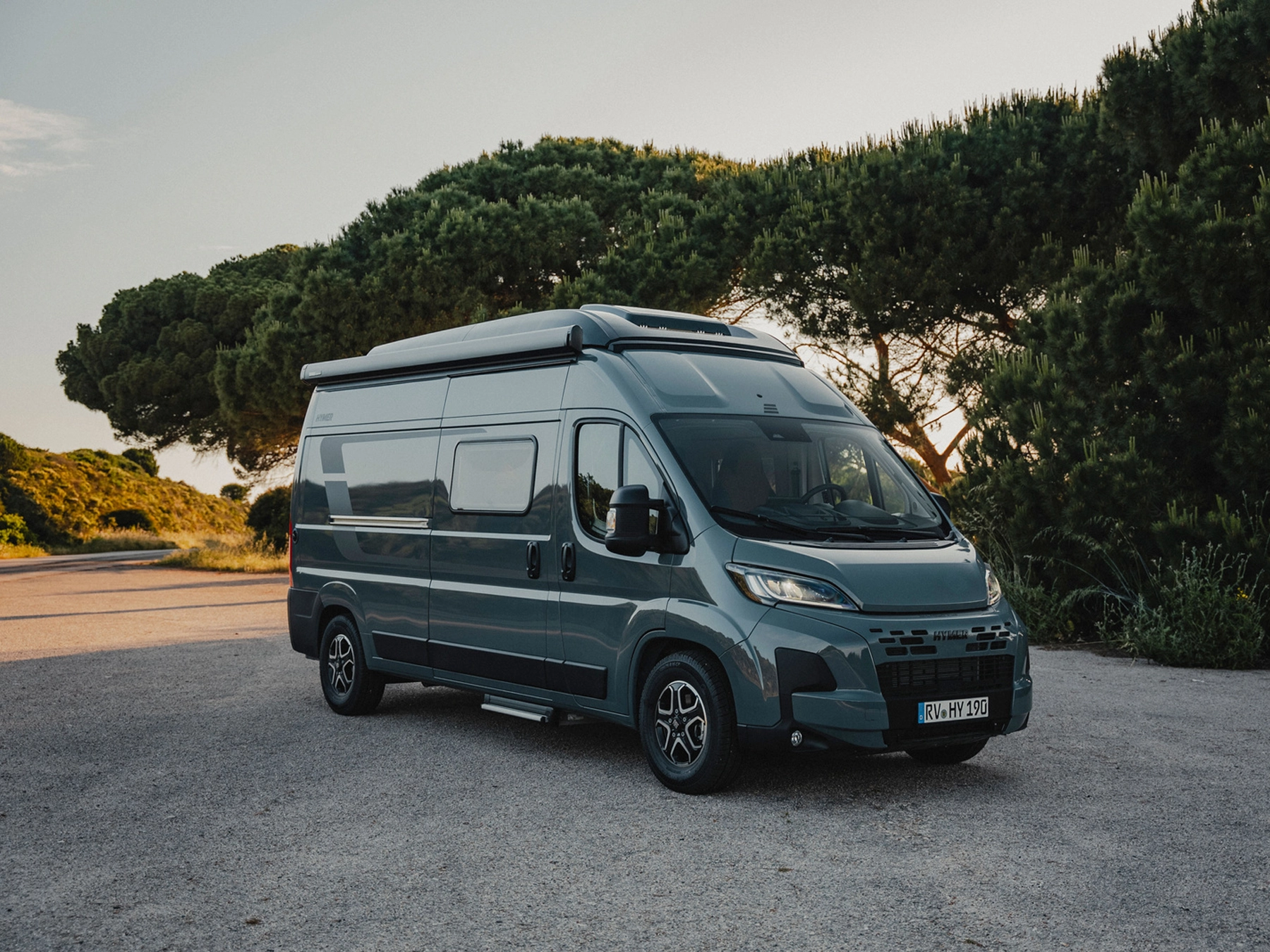 Hymer Redwood Campervan Core - Exterior Explorer Lifestyle Front Right Gravel