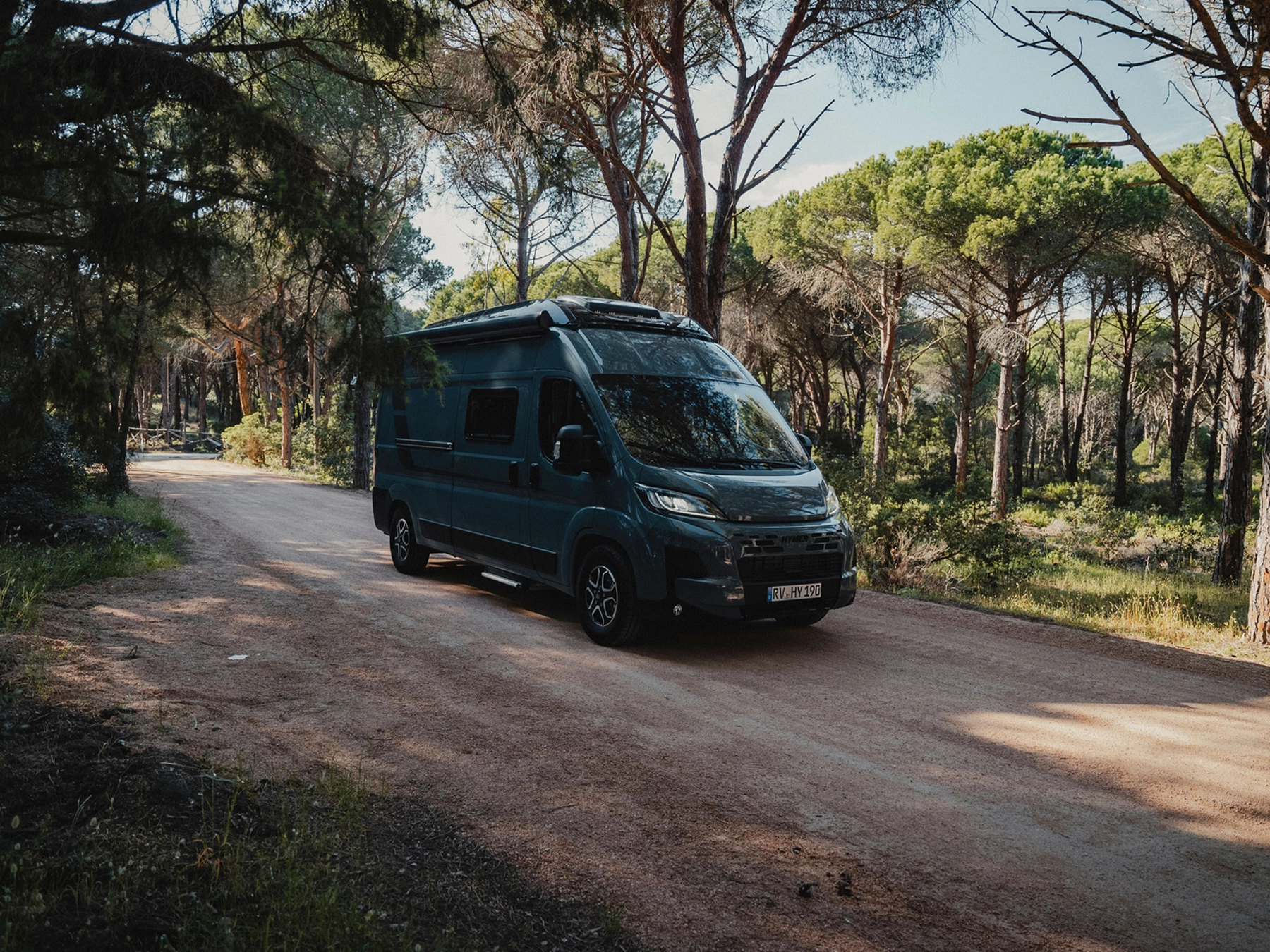 Hymer Redwood Campervan Core - Exterior Explorer Lifestyle Woodland Front Right