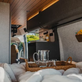 Hymer Redwood Campervan Core - Interior Explorer Bed Lifestyle